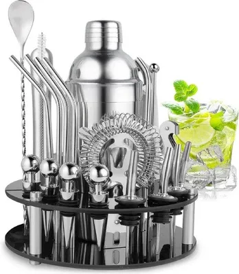 Produktbild von Glas-Cocktail-Bestickset
