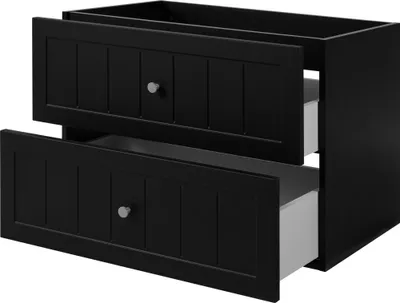 Immagine prodotto di Mobiletto lavabo in stile classico, nero, 80 x 57 x 46 cm