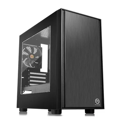 Produktbild von Thermaltake Versa H17 Window, Micro Tower, PC, Schwarz, micro ATX, Mini-ITX, SPCC, 15,5 cm