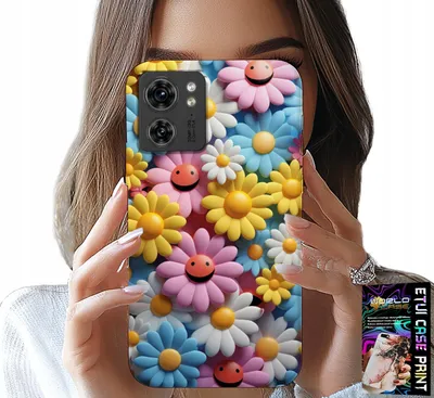 Obrázek produktu pro Pouzdro pro Motorola Edge 40 - Pouzdro s barevnými květinami, sedmikrásky