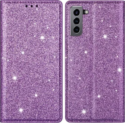 Produktbild von Samsung Galaxy S22 Plus Hülle - Coverup Glitzer Klapphülle - Violett