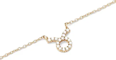 Produktbild von Daniel Wellington Kristall Sternzeichen Kette Gold Stier Halskette DW-DW00400920