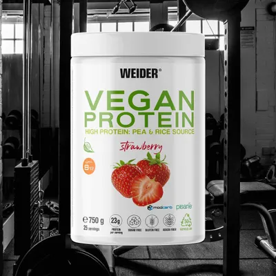 Produktbild von Vegan Protein (750g) Strawberry