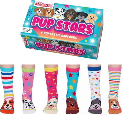 Produktbild von Pup Stars Welpen Oddsocks Socken in 30,5-38,5 im 6er Set