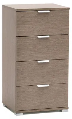 Immagine prodotto di Mobiletto 4 Cassetti Rovere Grigio 45x38x85 h cm in Truciolare bilaminato Rovere grigio