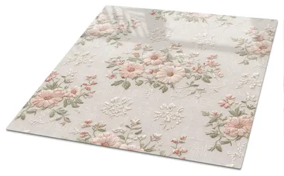 Produktbild von Bedruckte Glas Tischplatte 100x70 cm – Glas Tischplatte Küche – Tischplatte aus Sicherheitsglas – Glasplatte für Küchentisch – Moderne Tischplatte Glas – Dekorative Glastischplatte – Pflegeleichte Tischplatte Küche – Blumenmuster, KI-generiertes Bild