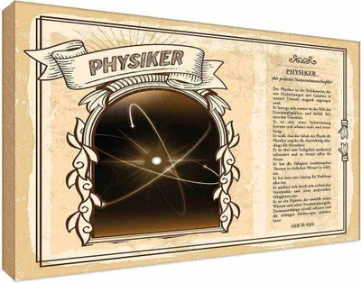 Produktbild von vianmo Holzschild 20x30 cm Physiker Beruf Arbeit