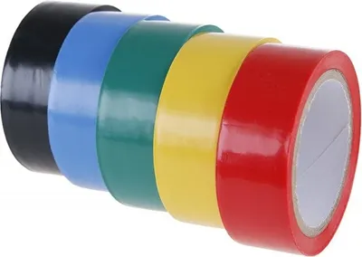 Produktbild von 5 Stück PVC Isolierband, hitzebeständig, flexibel für Kabel & Elektroinstallationen