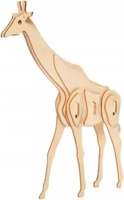 Immagine prodotto di Modello di puzzle in legno 3D Giraffa D013 07606