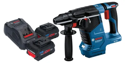 Produktbild von Bosch GBH 18V-24 C Professional Akku Bohrhammer 18 V 2,4 J Brushless SDS plus + 2x ProCORE Akku 8,0 Ah + Ladegerät
