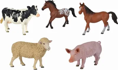 Produktbild von Nature World|Simba Bauernhoftiere, 5-sort.