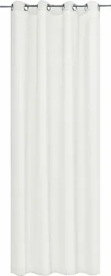 Produktbild von JEMIDI Vorhang blickdicht 140x245cm - Gardine mit Ösen Anbringung - Ösenschal Dekoschal Leinen Optik - 100% Polyester für Wohnzimmer Schlafzimmer