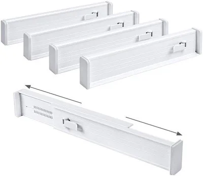 Immagine prodotto di Set di ricambio per divisori in plastica, 5 pezzi, 32,6-56 cm, bianco