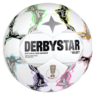 Imagen del producto de Derbystar DFB-Pokal Brillant APS, balón de fútbol, color blanco, tamaño 5