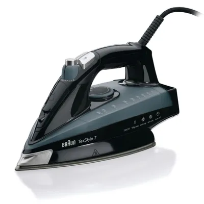 Produktbild von Braun TexStyle 7 TS745A Dampfbügeleisen Eloxalsohle Schwarz, Grau 2400 W