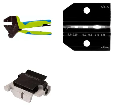 Image de 624 060-6 3 0 K2 Rennsteig Werkzeuge GmbH : Pince à sertir PEW12 pour connecteurs isolés, manchons thermorétractables et