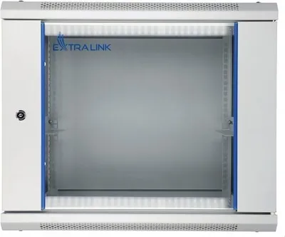 Produktbild von Extralink 9U 600x450 Grey Szafa rack do montażu naściennego