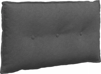 Obrázok produktu pre vidaXL Zadný vankúš tmavosivý 80 x 50 cm manšestrová látka