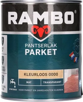 Produktbild von Parkettlack farblos 0,75l matt mit Panzerlackformel für dauerhaften Schutz von Holzböden