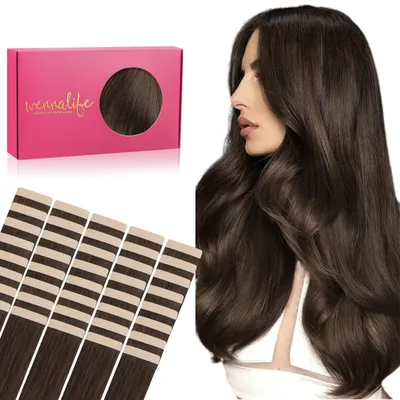 Productafbeelding van Tape-in Extensions voor Haar, 40 Stukken, 25 cm