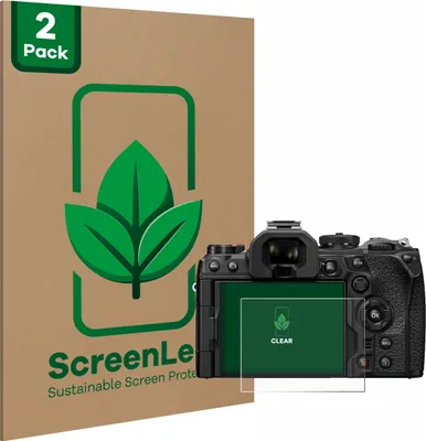Produktbild von 2x ScreenLeaf Schutzfolie für Olympus OM-1 2022 nachhaltiger Displayschutz Display Schutz Folie Klar Transparent