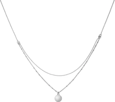 Produktbild von Zeeme Silber Halskette 925/- Sterling Silber 38+5cm weiß 301250131