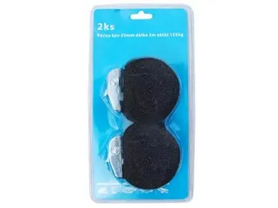 Obrázok produktu pre Upínací pás 25mm, dĺžka 3m, nosnosť 125kg (2ks)