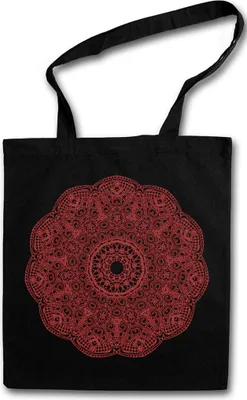 Produktbild von Urban Backwoods Mandala V, Stofftasche, Farbe: Schwarz
