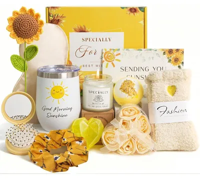Produktbild von Geschenkset für Frauen 12-teilig Sonnenblume Wellness & Entspannung