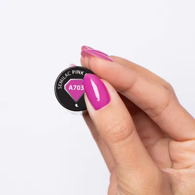 Zdjęcie produktu dla SEMILAC Lakier hybrydowy A703 Pink Power 7ml