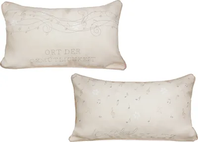 Produktbild von GILDE Stoff Kissen "Weihnachtslieder" VE 4 so