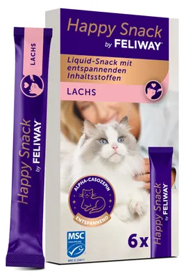 Productafbeelding van CEVA Feliway Happy Snack Zalm - Snack voor katten - 6 x 15g
