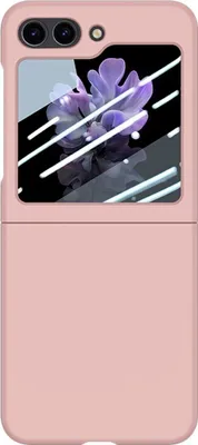 Image de Coque König Design compatible avec le Samsung Galaxy Z Flip5 5G, en plastique souple, de couleur rose