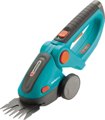 Produktbild von Gardena Akku-Grasschere ComfortCut, 8 cm, Blau, Grün, Lithium-Ion (Li-Ion), 7,2 V, 8 h, 1,45 Ah