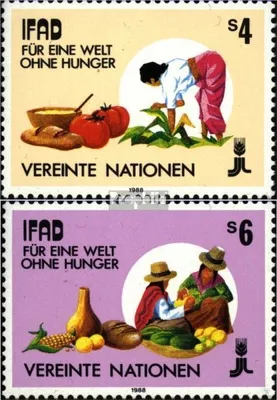 Produktbild von Briefmarken UNO - Wien 1988 Mi 79-80 (kompl.Ausg.) postfrisch 10 Jahre IFAD