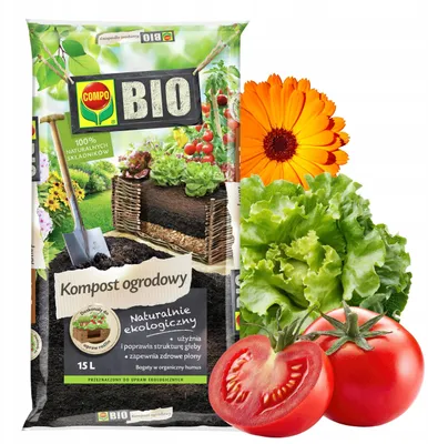 Produktbild von Kompost-Erde 15 l - Hochwertig - Nährstoffreich - Für Garten und Balkon - Kompost - -Kompost - Gartenkompost