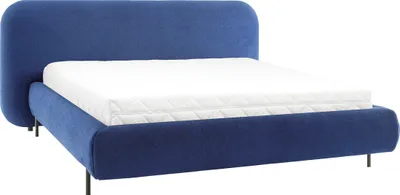 Produktbild von Bett mit Bettkasten 180x200cm Blau