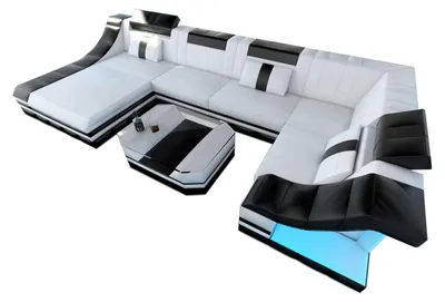 Produktbild von Wohnlandschaft Turino U-Form in Leder