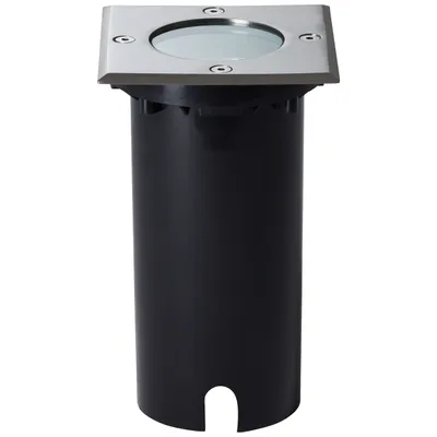 Produktbild von BRILLIANT eckige Bodeneinbauleuchte ITCH | edelstahl | mit geeignetem Leuchtmittel dimmbar | Einbauleuchte für Terrasse oder Garten | Metall/Kunststoff/Glas | 11x11 cm | 1x GU10 Fassung max. 20W | IP67