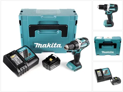 Produktbild von Makita DDF 484 RM1J 18 V Akku Bohrschrauber Brushless 54 Nm im Makpac mit 1x 4,0 Ah Akku und Ladegerät