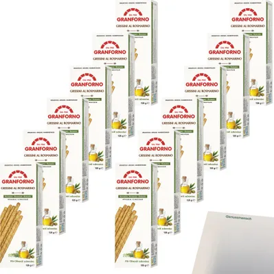 Produktbild von Knusprige Grissini Rosmarin mit Olivenölrezeptur VPE (12x125g Packung) + usy Block