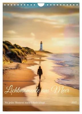 Produktbild von Lichtmomente am Meer (Wandkalender 2027 DIN A4 hoch), CALVENDO Monatskalender