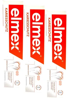 Produktbild von 3x Elmex Zahnpasta Kariesschutz 3x 75ml