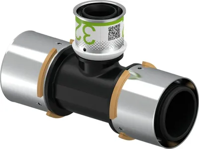 Produktbild von UPONOR S-Press, T-Stück, reduziert, PPSU, 50-32-50, 1 Stk.