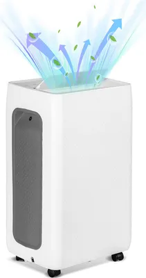 Immagine prodotto di Jopassy Deumidificatore d'aria 26L/giorno - Deumidificatore per ambienti di asciugatura Purificatore d'aria - Serbatoio rimovibile da 4,5L, timer di 24 ore