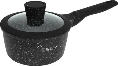 Produktbild von BOLLIRE Milano BR-1101 Kasserolle inkl. Deckel, Gusseisen/Gussaluminium, 16 cm Durchmesser, Induktionsherd-geeignet, Antihaftbeschichtung