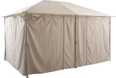 Produktbild von 6 vorhänge für gartenlaube santorini beige leinen  - Hespéride