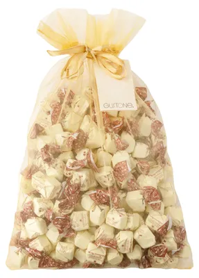 Produktbild von Antica Torroneria Gustone Schokoladentrüffel 140 Stück je 7g Geschenkset 1kg Tartufini dolci bianco (weiß)