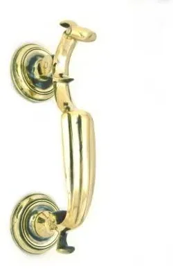 Messing-Türklopfer, traditionell, 24,5 x 6,7 cm
