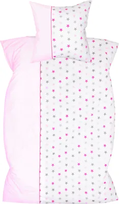 Produktbild von Amilian 2-tlg Set: Bettwäsche 135x200, Kissenbezug: 80x80 cm, 100% Baumwolle, mit Hotelverschluß: weiche Flauschige Bettbezüge, Kopfkissenbezug